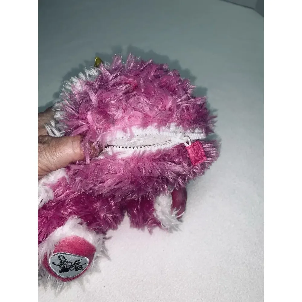 Stuffies Unicorn Plush Secret Pocket Pink Baby Prancine Stuffed Animal Zip Mouth